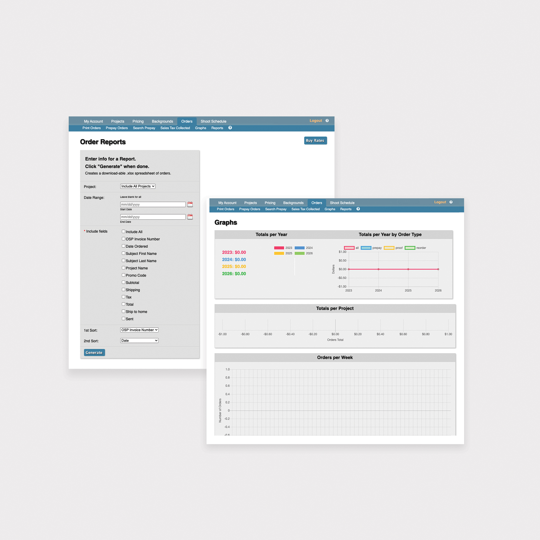 Reports & Graphs